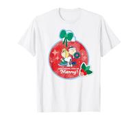 Peanuts Xmas Snoopy Charlie Sally Eat Drink Friends Merry Camiseta