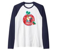 Peanuts Xmas Snoopy Charlie Sally Eat Drink Friends Merry Camiseta Manga Raglan