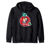 Peanuts Xmas Snoopy Charlie Sally Eat Drink Friends Merry Sudadera con Capucha
