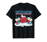 Peanuts Xmas Snoopy Charlie Sally Lucy Holiday Fun Casa para Perros Camiseta