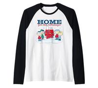 Peanuts Xmas Snoopy Charlie Sally Lucy Holiday Fun Casa para Perros Camiseta Manga Raglan