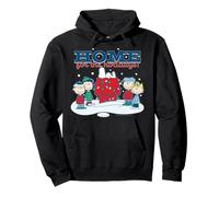 Peanuts Xmas Snoopy Charlie Sally Lucy Holiday Fun Casa para Perros Sudadera con Capucha