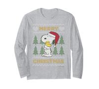 Peanuts Xmas Snoopy Woodstock Feo Retro Navidad Vintage Manga Larga