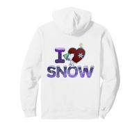 Peanuts Xmas Snoopy Woodstock I Love Snow Holiday Classic Sudadera con Capucha