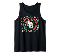 Peanuts Xmas Snoopy Woodstock Peppermint Fun Christmas Cheer Camiseta sin Mangas