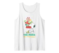 Peanuts Xmas Snoopy Woodstock Peppermint Holiday Epic Camiseta sin Mangas