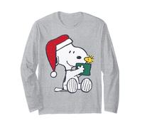 Peanuts Xmas Woodstock Snoopy Retro Friends Vintage 80s 90s Manga Larga