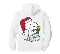 Peanuts Xmas Woodstock Snoopy Retro Friends Vintage años 90 80 Sudadera con Capucha, Unisex para Adultos, Blanco, XL