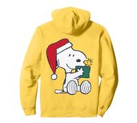 Peanuts Xmas Woodstock Snoopy Retro Friends Vintage años 90 80 Sudadera con Capucha, Unisex para Adultos, Limón, L