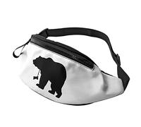 Pear Black Shadow Powerful Animal Fanny Pack Sport Casual Riñonera para Mujeres y Hombres a la Moda
