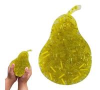 Pear Shape Sensory Fidgets Toy, Skin Picking Aid, Adorbale Kids Fidget Plush, Portable Fruit Fidget for Trichotillomania, Stress Reliefs, Adultos, 3,94 x 2,68 x 0,39 pulgadas