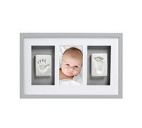 Pearhead Babyprints recuerdo de con huellas y pared marco (Gray)