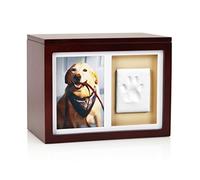 Pearhead Caja de Recuerdos para Mascotas con diseño de Huellas de Perro o Gato con Kit de impresión de Arcilla, conmemoración de Mascotas expreso
