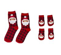 Pearhead Calcetines de Navidad para humanos y perros, ropa a juego para dueños de mascotas y mascotas, calcetines novedosos de Papá Noel, calcetines divertidos unisex, talla única, regalos para
