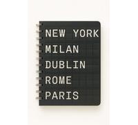 Pearhead City Travel - Cuaderno de espiral de viaje de Nueva York, Milán y París, diario de tapa dura de 100 g/m², páginas con rayas gruesas, cubierta brillante de puntos UV, encuadernación plana de