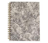 Pearhead Cuaderno de espiral de camuflaje botánico, diario de tapa dura Dark Academia para mujer, páginas forradas gruesas de 100 g/m², cubierta trasera de lámina dorada, encuadernación plana de doble