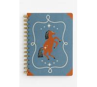 Pearhead Cuaderno de espiral occidental, diario de vaquera de tapa dura de mezclilla para mujer, páginas forradas gruesas de 100 g/m², encuadernación plana de doble alambre, esquinas de piel sintética