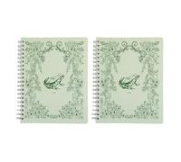 Pearhead Cuaderno de tapa dura en espiral de 8 x 10.5 pulgadas, diario de escritura con rayas universitarias de Frog Toile con 200 páginas a rayas, papel perforado para escuela, trabajo y notas