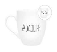 Pearhead Dadlife Taza de cerámica, taza de café gráfica, día del padre, nuevos papás o día del padre, taza de la paternidad, accesorio de cocina, accesorio novedoso para papá, 16 onzas