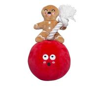 Pearhead Holiday Wrecking Bauble Dog Toy - Juguete de Peluche para Perros