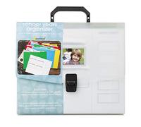 Pearhead Organizador de años escolares, organizador de logros y logros escolares para padres, archivador para niños, color blanco