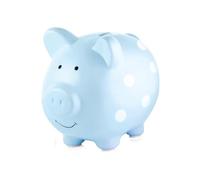 Pearhead P40104 - Hucha cerámica cerdito, color azul