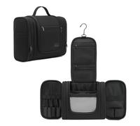 Pearl Angeli Neceser de aseo, bolsa de aseo para colgar, bolsa de cosméticos grande, A1-negro., Neceser