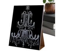 Pearl Art Craft - Lienzo con cuentas de bricolaje, creación de cuadros elegantes | Actividad de ensamblaje de mosaicos decorativos brillantes, proceso de diseño de trabajo manual creativo y relajante