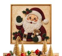 Pearl Art DIY Kit Christmas Gems Craft Ornaments with Frame