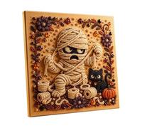 Pearl Art Kit - 3D DIY Halloween Bead Mosaic, Spooky Wall Decor Crafts