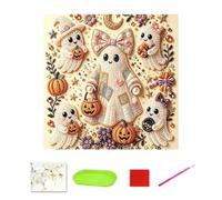 Pearl Art Kit - DIY Halloween Craft Set, Spooky Bead Decoration Packs