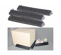 Pearl Bolsas para Maletero del Coche - trompa Fusible: Fijación de Equipaje para el Maletero, 3 Piezas, 3 Piezas, Espuma/Nylon, con Velcro (trompa Velcro ángulo, fijación, Cierre de)