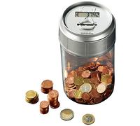 Pearl Caja de Efectivo - Caja de Dinero con Mostrador: Hucha, Contador de Monedas electrónico (Hucha con Mostrador, Caja Dinero los Cuenta, Digital Dispensador Monedas)