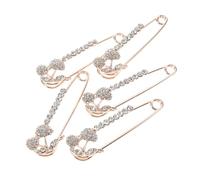 Pearl Crystal Clothes Gold Cherry Scarf Lapel Metal Brooch Pin Halloween Small Safety Pins Zinc Alloy Gold