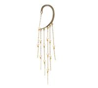 Pearl Dangle Fairy Hook Ear Jewelry Non Pierced Long Tassel Wrap Crawler Earring Clip On Cartilage Cuff Earrings