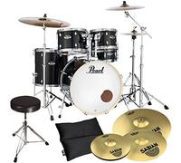 Pearl Export EXX725SZ/C31 - Juego de platillos y taburete, color negro