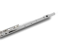 Pearl Flauta Travesera 795RBE Desalineada Plata 925 Cabeza Cuerpo Pie Mecanismo Plateado Platos Abiertos Mi Pie Si Estuche