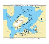 Pearl Harbor December 7, 1941 (U.S. History Wall Maps)