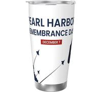 Pearl Harbor Remembrance Day Vaso aislado al vacío de acero inoxidable Tazas de café de 20 oz Taza de viaje Taza de agua