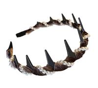 Pearl Headband, Wave Headdress, Tooth Non-Slip Teeth Comb, Elegant Headbands Women, Pearl Hairband For Daily Wear Accessories, Wedding, Comfortable And Stylish, 30g