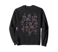 Pearl Hens Fowl Farming Chicken Graphic Bird Art Pattern Sudadera
