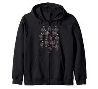 Pearl Hens Fowl Farming Chicken Graphic Bird Art Pattern Sudadera con Capucha