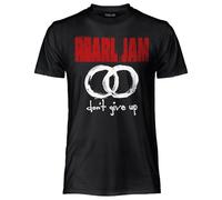 Pearl Jam Camiseta Oficial Don't Give Up. Camiseta Unisex de Algodón, Camiseta Rock Ajuste Regular para Adulto y Niño, Negro , L