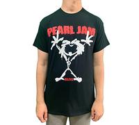 Pearl Jam Stickman Hombre Camiseta Negro S 100% algodón Vorne Bedruckt, Hinten Bedruckt Regular