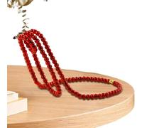 Pearl Necklace Wine Rack, Gemstone-Shaped Stand for Single Red Wine Bottle, Made of Iron and Resin, Creative Novelty for Bar and Home Decoration, for Stylish Display, 10.63x6.69x6.69 Inches