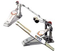 Pearl P de 932 doble pie eléctrica Pedal de bombo + baquetas Keepdrum