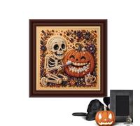 Pearl Painting Kit - 3D DIY Halloween Mosaic Art, Spooky Wall Craft Set