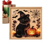 Pearl Painting Kit Halloween Cat Moon Pumpkin DIY Craft