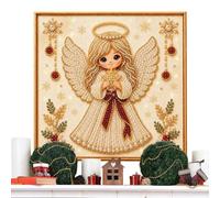 Pearl Painting Kits For Adults | Christmas Gems Craft Wall Decor With Frame