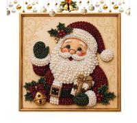 Pearl Painting Kits For Adults | Christmas Gems Craft Wall Decor With Frame